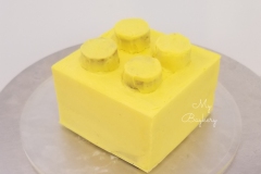 Lego - Coffee Cake filled with Coffee Whipped Cream & covered with Swiss Mering Buttercream
