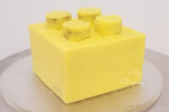 Lego - Coffee Cake filled with Coffee Whipped Cream & covered with Swiss Mering Buttercream