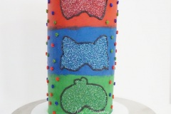 PJ Masks - 6 Layers of 5 inches Oreo Cake Layers filled with Oreo Swiss Meringue Buttercream
