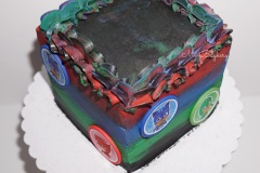 PJ Masks Cube Cake - Chocolate Cake with Vanilla Swiss Meringue Buttercream
