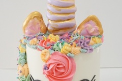 Unicorn - Vanilla Cake with Strawberry Compote and Strawberry Swiss Meringue Buttercream