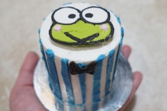 Keroppi: Chocolate Cake with Vanilla Whipped Cream