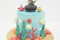 The Little Mermaid - Lemon-Lime Cake with Lemon-Lime Swiss Meringue Buttercream