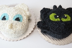 How to Train  Your Dragon (Toothless & Light Fury) - Chocolate Cake