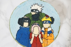 Naruto Team 7 : 5 Inch Chocolate Cake with Chocolate Swiss Meringue Buttercream