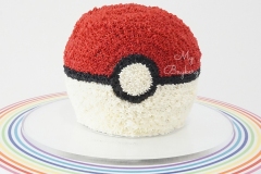 Pokeball - Chocolate Cake with Coffee Swiss Meringue Buttercream