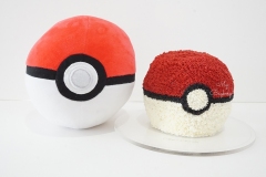 Pokeball - Chocolate Cake with Coffee Swiss Meringue Buttercream