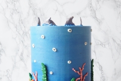 Shark Theme - Oreo Cake with Oreo Swiss Meringue Buttercream