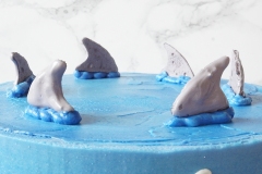 Shark Theme - Oreo Cake with Oreo Swiss Meringue Buttercream