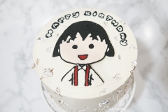 Chibi Maruko: Matcha Chiffon Cake with Matcha Whipped Cream