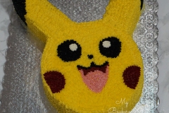 Pikachu Chocolate Cake with Coffee Swiss Meringue Buttercream
