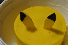 Chocolate Pokeball with hidden Pikachu Cake inside