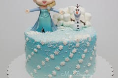 Frozen - Marshmallows on Top - 3 Layers of Chocolate Cake, Filled with Chocolate Buttercream and Fresh Strawberries