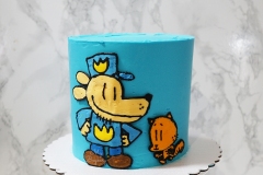 Dogman: Vanilla Chiffon Cake with Vanilla Swiss Meringue Buttercream