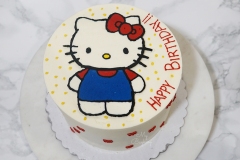 Hello Kitty: Pistachio Cake with White Chocolate Swiss Meringue Buttercream