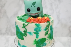 Chocolate Chiffon Cake with Vanilla Swiss Meringue Buttercream