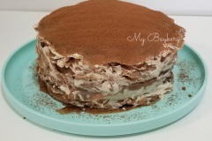 Coffee Mille Crepe Cake (approx. 25 layers)