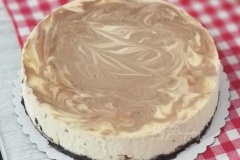 Vanilla and Nutella Cheesecake (9 inch) with an Oreo Crust