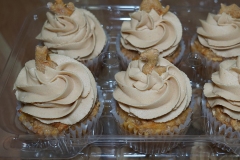 Apple & Cheddar Cheese Cupcake with Peanut Butter Yogurt Frosting