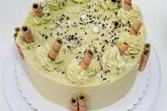 Green Tea cake with Green Tea Swiss Meringue Buttercream (8 inch - 3 layers)