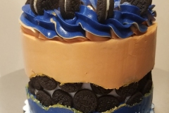 Knicks Theme - Faultline Cake with Mini Oreos