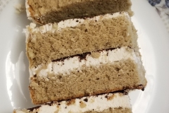 Genoise Coffee Cake with Mascarpone/Heavy Cream filling