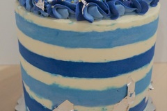 Oreo Cake Layers filled with Oreo Swiss Meringue Buttercream