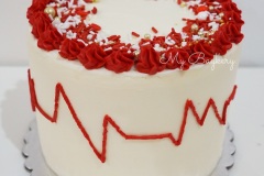 Matcha Cake filled with Red Bean Whipped Cream