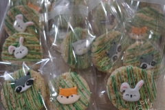 Woodland Animals: Krispies Snack decorated with Woodland Animals Icing
