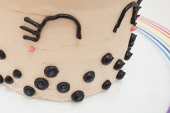 Bubble Tea Cake - Orange Sponge Cake with Milk Tea Swiss Meringue Buttercream