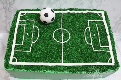 Soccer Theme: Chocolate Cake with Vanilla Swiss Meringue Buttercream