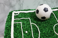 Soccer Theme: Chocolate Cake with Vanilla Swiss Meringue Buttercream