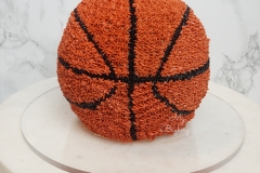 Basketball - Vanilla Cake with Vanilla Swiss Meringue Buttercream
