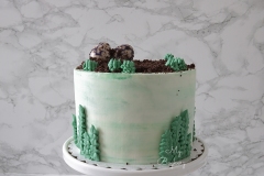 Vanilla Cake with Red Bean Swiss Meringue Buttercream
