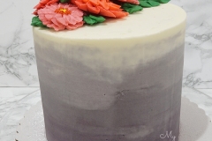 Black Sesame Cake with Black Sesame Swiss Meringue Buttercream